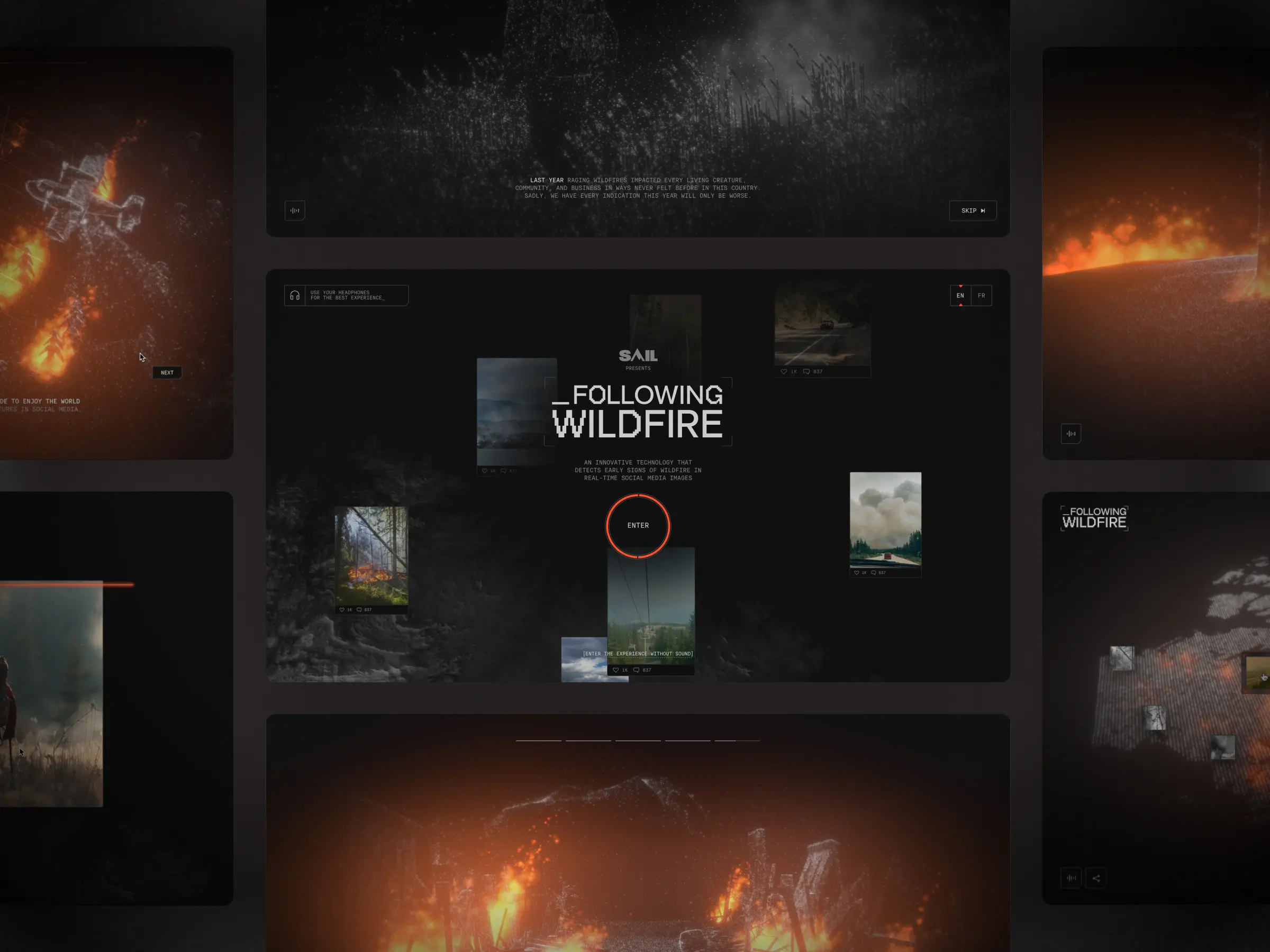 Following Wildfire